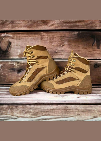 Чоловічі Тактичні Зимові Берці. 36-49р Койот. З Натуральної шкіри! DSZM-1016 No Brand (301137924)