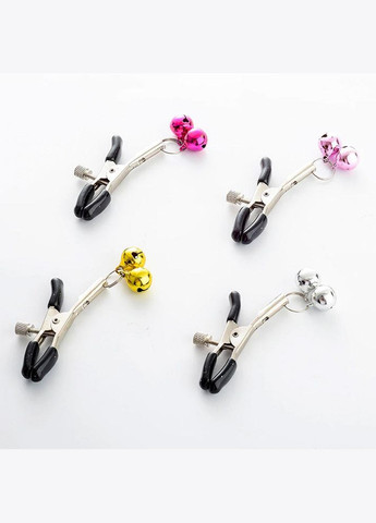 Затискачі для сосків металеві з регулюванням зусилля з дзвіночками Nipple clamps на соски China (317747453)