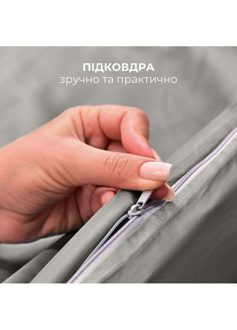 Набір постільної білизни євро підковдра 200х220 см + 2 наволочки 50х70 см преміум сатин бавовна IDEIA (364122447)