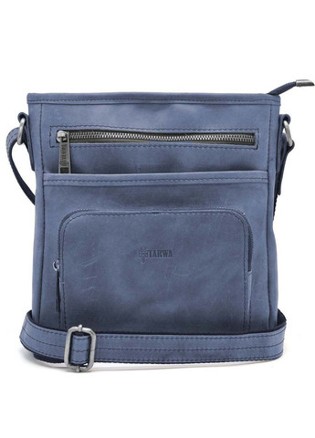 Мужская кожаная сумка с карманом RK1303-3md синяя TARWA (298684595)