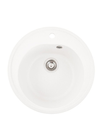 Гранитная мойка для кухни 510 LUNA матовая Белая Valeso (336938345)