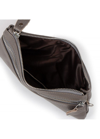 Женская кожаная косметичка-клюлчница Cosmetic bag 6001-A grey Cossroll (293765238)