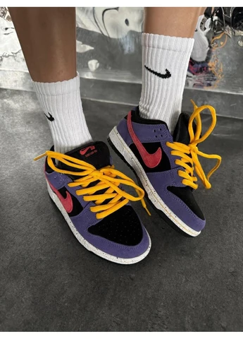 Желтые летние кроссовки nike sb dunk purple/pi/ yellow найк сб данк No Brand