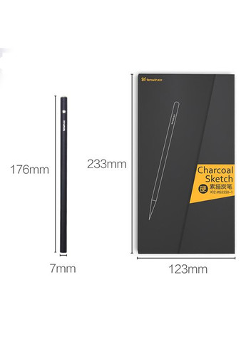 Набор угольных карандашей средней твердости ( 12 штук) Tenwin (322635173)