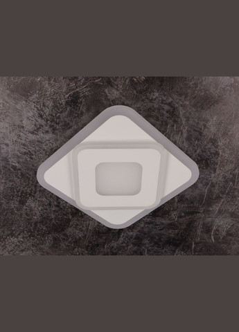 Современный квадратный потолочный светильник LED для комнаты кухни ванной 25123 Белый 4х25х25 см. Sunnysky (364498117)