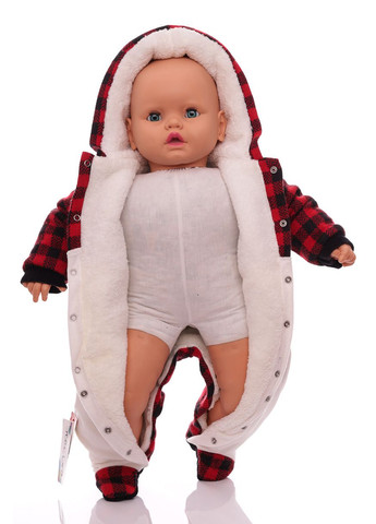 Человечек на травке для мальчика Панда красный 74 см (34808) BABYKROHA (315423850)