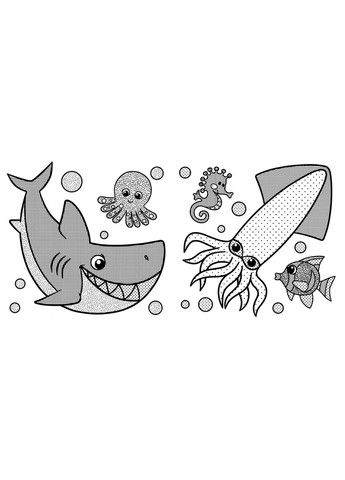 Водные раскраски с секретом. Акула Кристал Бук F00027533 (348473867)