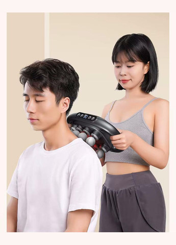 Перкусійний вібраційний масажер для всього тіла з 8 масажними головками, 3 режими (MG8HEAD) No Brand (336904702)