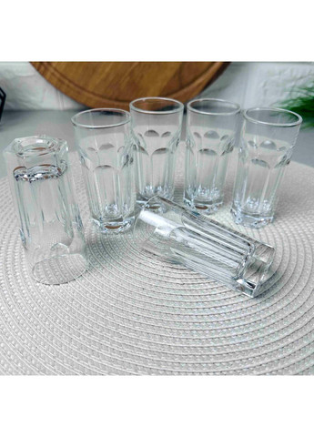 Стопки-шот высокие с гранями 24 шт 45 мл Марокко Uniglass (369477896)