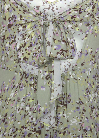 Зеленое платье Lascana с абстрактным узором