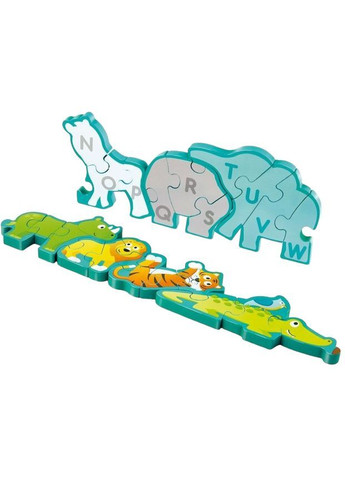 Деревянный пазл-алфавит Парад зверей 26 элементов () Hape E1627 (366578400)