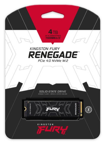 SSD накопитель FURY Renegade 4TB PCIe 4.0 NVMe M.2 Kingston (278365762)