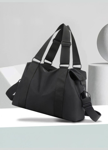 Сумка спортивна для тренувань фітнесу спортзалу чоловіча жіноча дорожня ручна поклажа з відділом для взуття 35 л Чорна 73468 OnePro (347729581)