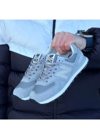 Сірі чоловічі кросівки 574 No Brand