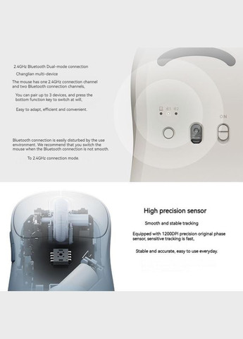 Мышь беспроводная Wireless Mouse 3 (BHR7638CN) бежевая Xiaomi (279553995)