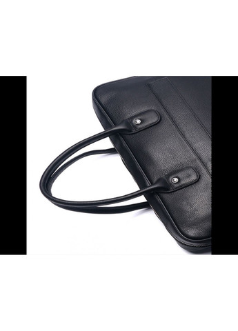 Шкіряна чоловіча сумка портфель для ноутбука чорний No Brand (314942608)