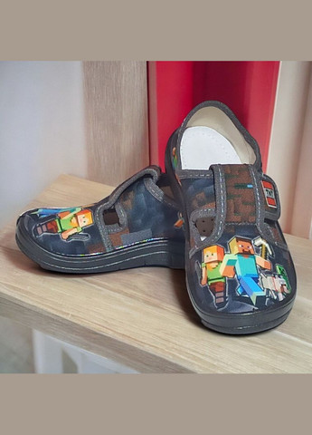 Ортопедичні тапочки на липучці капчики для хлопчика змінне взуття в садок змінка Валді Waldi (341612853)