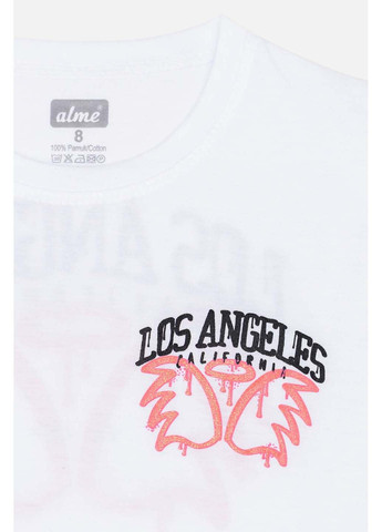 Біла літня футболка Alme
