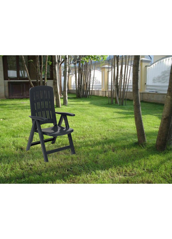 Стул садовый пластиковый складной Carmen, графит Bica (362586843)
