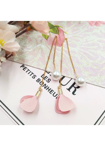 Сережки/сережки-протяжки довгі ніжні «Rose&long» (рожевий) China (366874954)