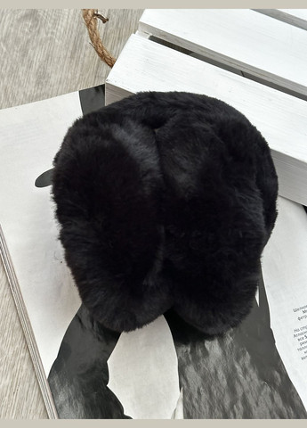 Наушники меховые пушистые складные Черный No Brand (303126427)