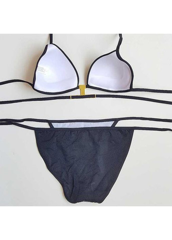 Черный летний купальник на завязках bella xssm -