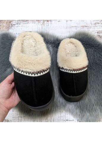Черные тапочки домашние женские Fashion