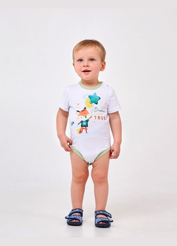 Детская боди -футболка | 68, 74, 80, 86 | 95% хлопок | Рисунок | Лето | Комфортно и стильно Белый Smil (284116669)