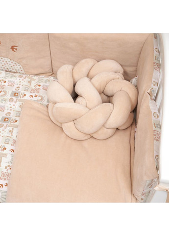 Постельный комплект Be Happy с пледом, 8 элементов, бежевый () Twins 4078-TBH-02 (361147426)