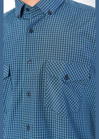 Сорочка чоловіча синього кольору в клітинку Let's Shop (293765112)