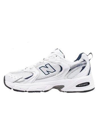 Білі Осінні кросівки чоловічі New Balance 530 White Navy