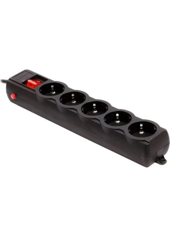 Мережевий фільтр 5 розеток 4.5м 16А 3x1.0мм2 Black (SPG5-G-15B-PRO) Gembird (323130391)