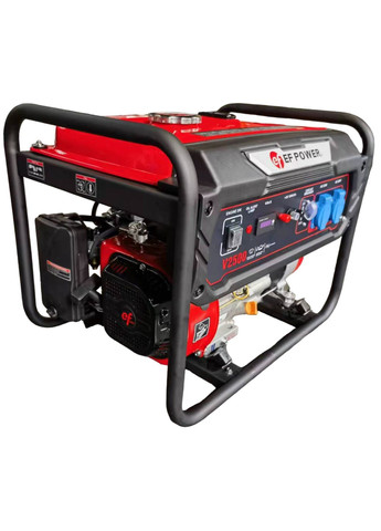 Бензиновий генератор EF Power V2500 (2.2 кВт, 50 Гц, 220 В, 15 л) однофазний (41208) EFPower (303356474)