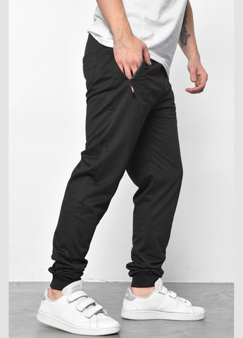 Спортивні штани чоловічі чорного кольору Let's Shop (293055777)