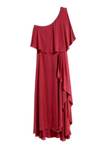 Темно-коричнева вечірня сукня,темно червоний, H&M