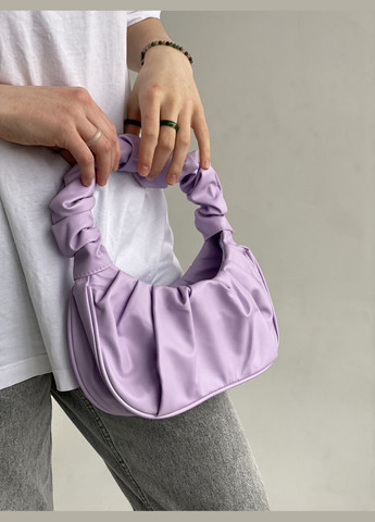 Женская сумка через плечо 6072 багет фиолетовая No Brand (296008093)