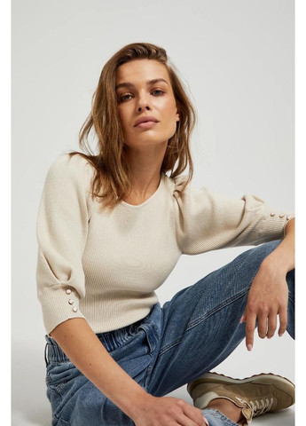 Бежевий зимовий светр Moodo