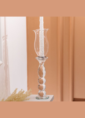 Підсвічник скляний 7×34.5 см підсвічник декоративний келих на ніжці HP-4-6L Yiwu (331784575)