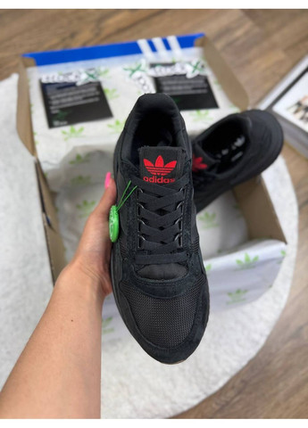Чорні Осінні кросівки чоловічі adidas zx 500 black brown адідас zx 500 No Brand