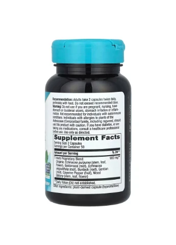 Ехінацея та гідрасстис, Echinacea Goldenseal,, 900 мг, преміум-суміш, 100 веганських капсул Nature's Way (361114210)