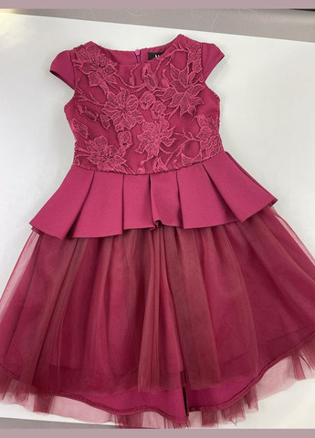 Бордова нарядна сукня для дівчинки Mevis (322034084)