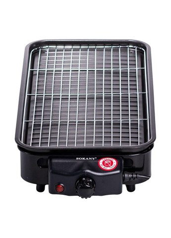 Електричний гриль настільний чорний 1500 Вт SK-6112 Sokany (370800542)