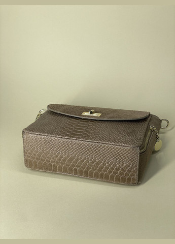 Сумка женская Италия, натуральная кожа и замша, с фактурой змея, кроссбоди через плечо, элегантная Firenze Кросбоді (341252004)