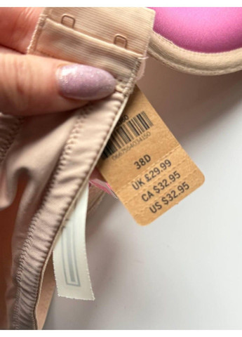 Бежевий бюстгальтер без пуш-ап lightly-lined wireless bra світло-бежевий Victoria's Secret