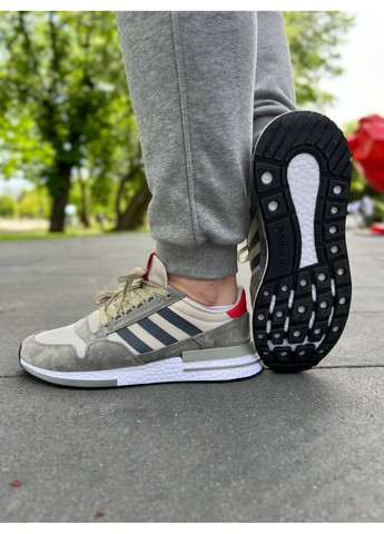 Серые демисезонные кроссовки мужские adidas zx 500 rm grey four адидас zx 500 No Brand