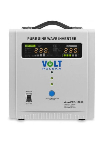 Гібридний ДБЖ/інвертор SINUS PRO 1500E 12V 230V (3SP091512E) Volt Polska (314928730)