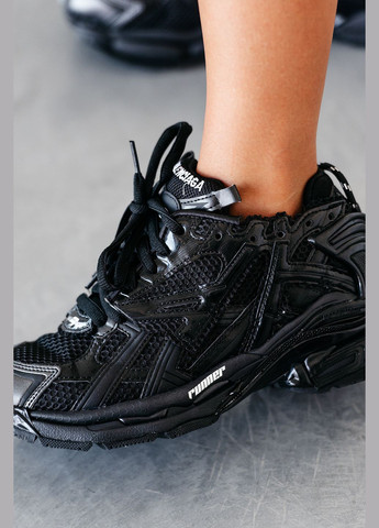 Кроссовки женские Balenciaga Runner black | Баленсиага Ранер черные No Brand чёрные демисезоны (315683594)