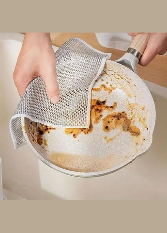 Набір 5шт металізованих серветок для миття посуду та овочів вузлова серветка-скребок China (323158499)