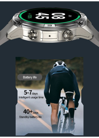 Смарт-часы GPS Smart Titan с компасом Черный (3373) North Edge (371121480)