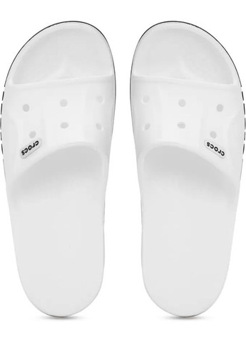 Белые шлепанцы bayaband slide white/navy m5w7-37-24 см 2053924 Crocs